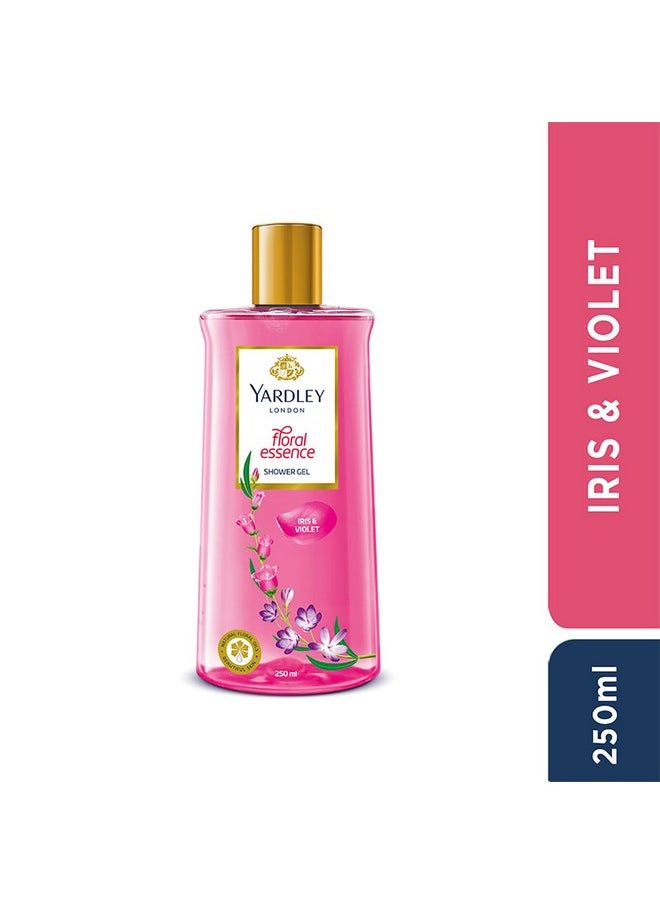 Yardley London Shower Gel Floral Essence With Natural Floral Oils Of Iris & Violet No Parabens No Silicones 250Ml  - Image 2