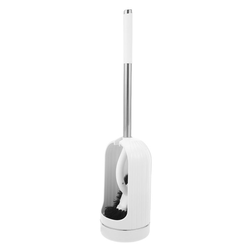 🚽 فرشاة تنظيف حمام بتصميم مع شعيرات منحنية وحامل لتنظيف عميق ونظافة - Image 5