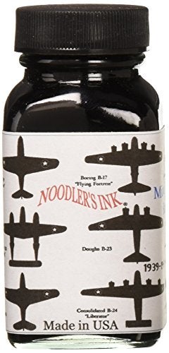 Noodler's حبر نودلرز لإعادة التعبئة - حبر زجاجي أزرق ميدواي V-Mail - ND-19055 - Image 1