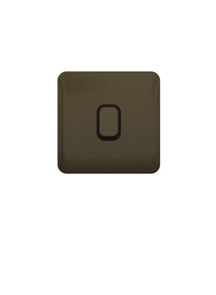 Schneider Electric Schneider Electric GGBL1012RBMBS Lisse Retractive Switch 1 Gang 2 Way -10A Mocha Bronze with Black Interior  - Image 2