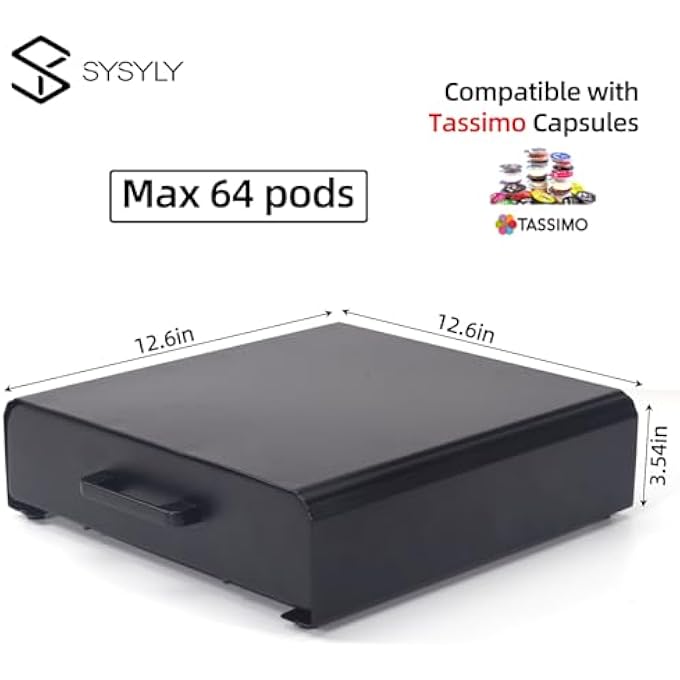 ريحني حامل كبسولات كوفي متوافق مع درج تخزين كبسولة TassimoCoffee حامل الماكينة - Image 4