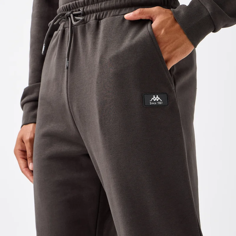 Kappa Kappa Men Regular Fit Flexi Waist Joggers with Panelled Design