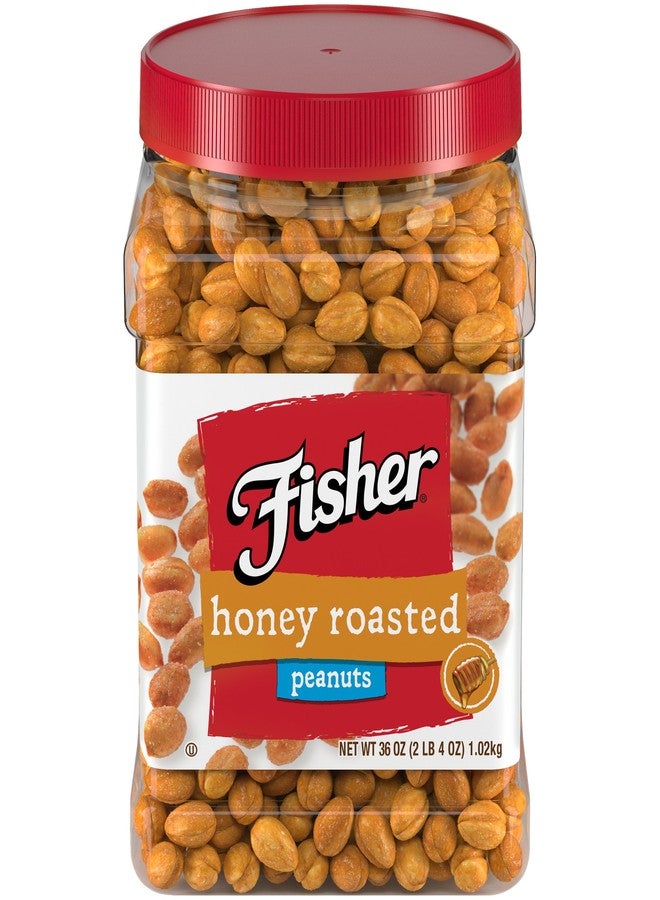 FISHER Snack Honey Roasted Peanuts, 36 oz - Image 1