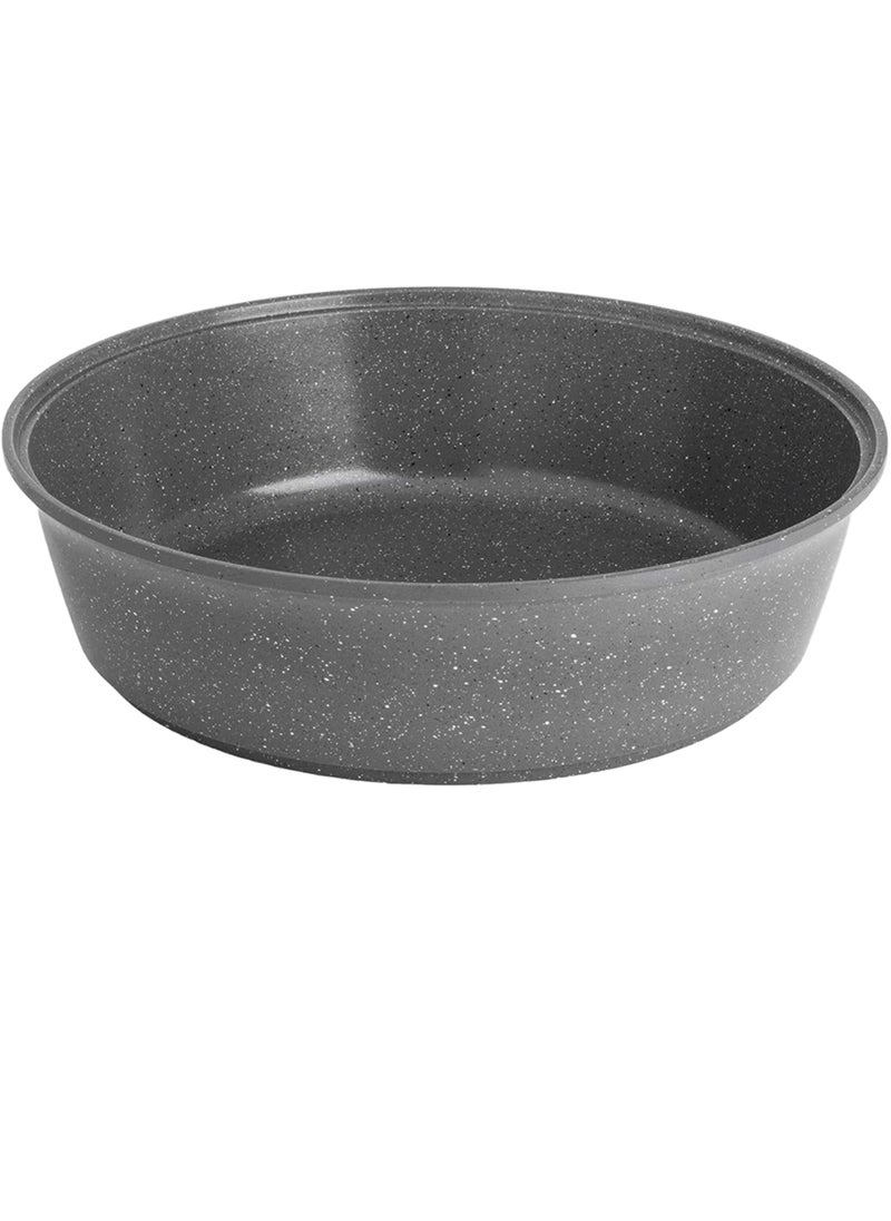 Badraig - 16-Piece Granite Cookware Set Saudi Made Safe Dishwasher, PTFE/PFOA Free, Marble Nonstick Coating Stock Pot Fry Pan Grill Pan Pancake pan Kitchen Tool Silicone Grip - Grey - Image 1