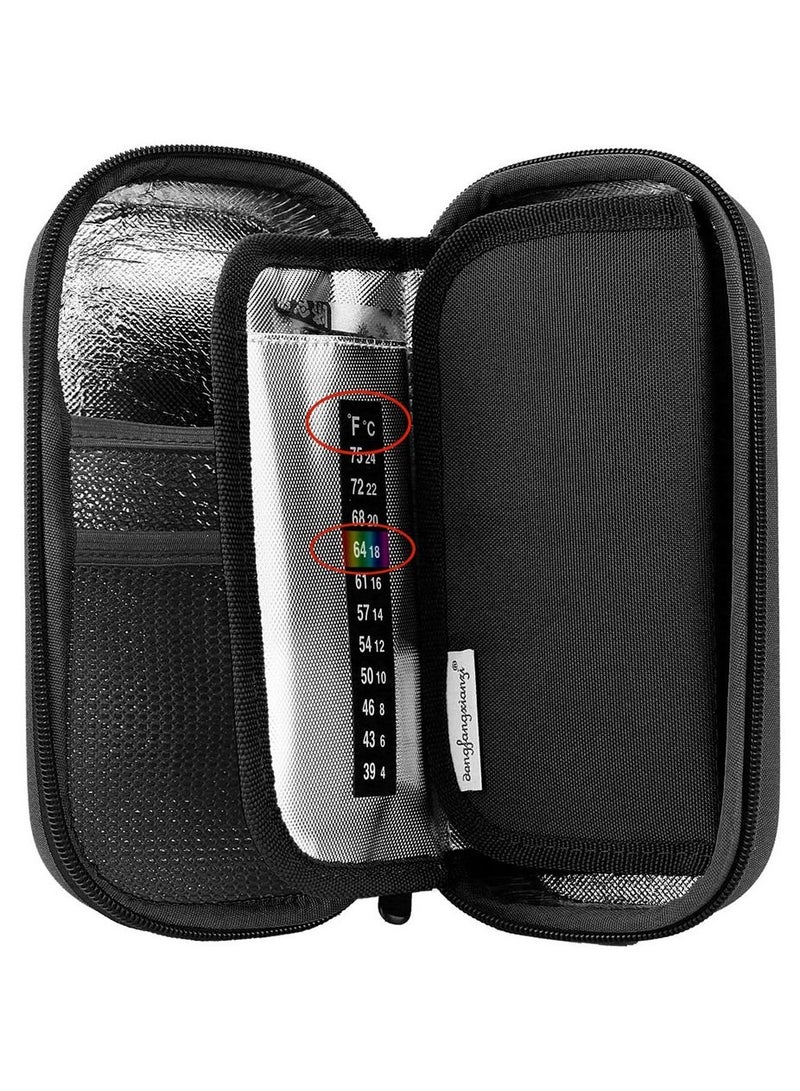 dongfangxianzi Insulin Cooler Travel Case Medication Diabetic Insulated Organizer  Cooling Bag  - Image 2