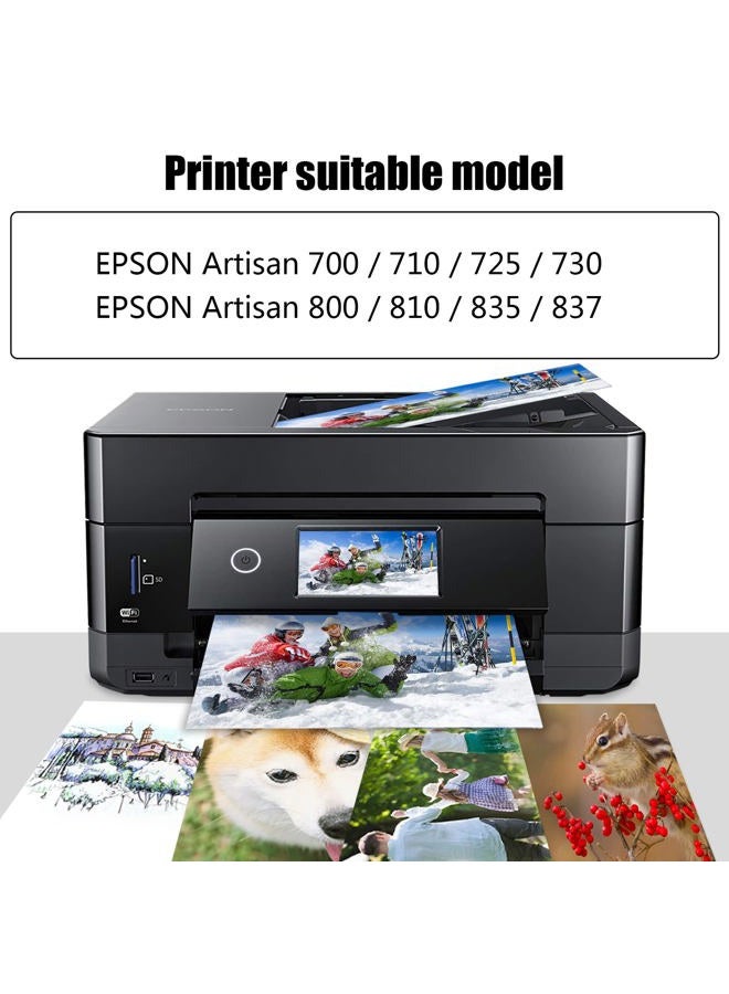 NOAHARK 3 Packs T098 Remanufactured Ink Cartridge Replacement for Epson 98 use for Epson Artisan 700 710 725 730 800 810 835 837 Printer (3 Black) - Image 2