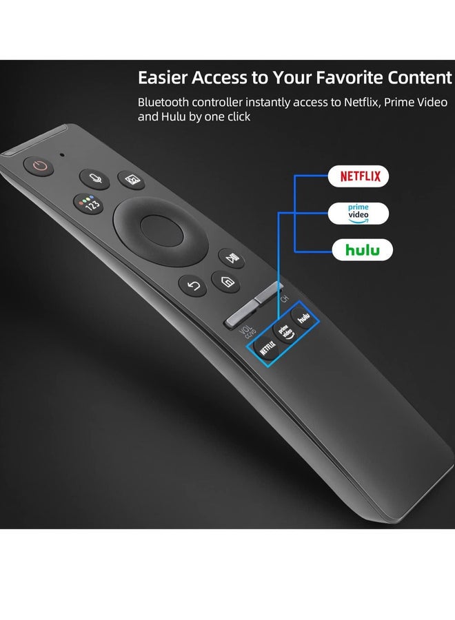 HuHa Universal Voice Remote Control for Samsung Smart TV LED QLED 4K 8K UHD Crystal Frame HDR Curved Smart TVs, with Shortcut Buttons for Netflix, Prime Video - Image 3