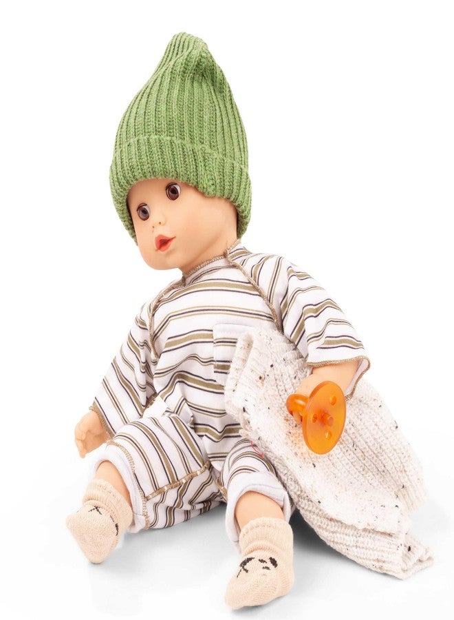 Götz Gotz 2420562 Muffin Urban Stripes - 13" Tall Baby Doll Without Hair and Brown Sleeping Eyes. - Image 5