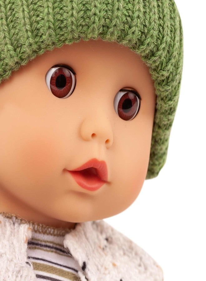 Götz Gotz 2420562 Muffin Urban Stripes - 13" Tall Baby Doll Without Hair and Brown Sleeping Eyes. - Image 3