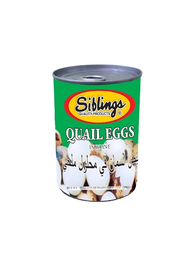 Siblings Quail Eggs In Brine 425Gm