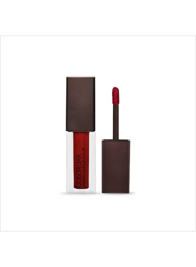 Colorbar Starry Flip Matte Lipcolor Hot As Hell-001 | Long lasting & Lightweight | Suitable for all skin types | Smooth texture | Pigment rich formula - Image 1
