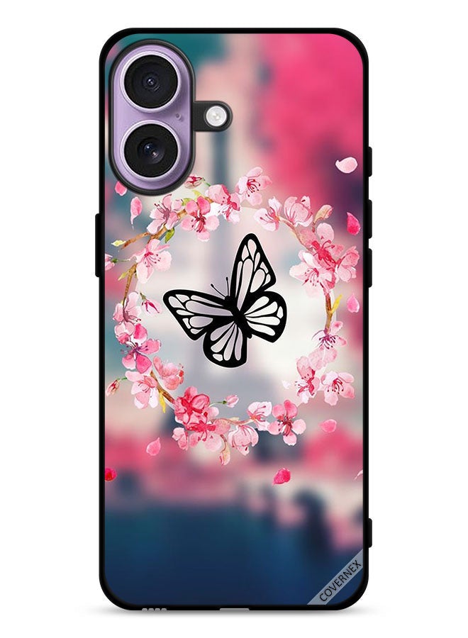 Covernex Apple iPhone 17 Protective Case Cover Butterfly In Flower Ring - Image 1