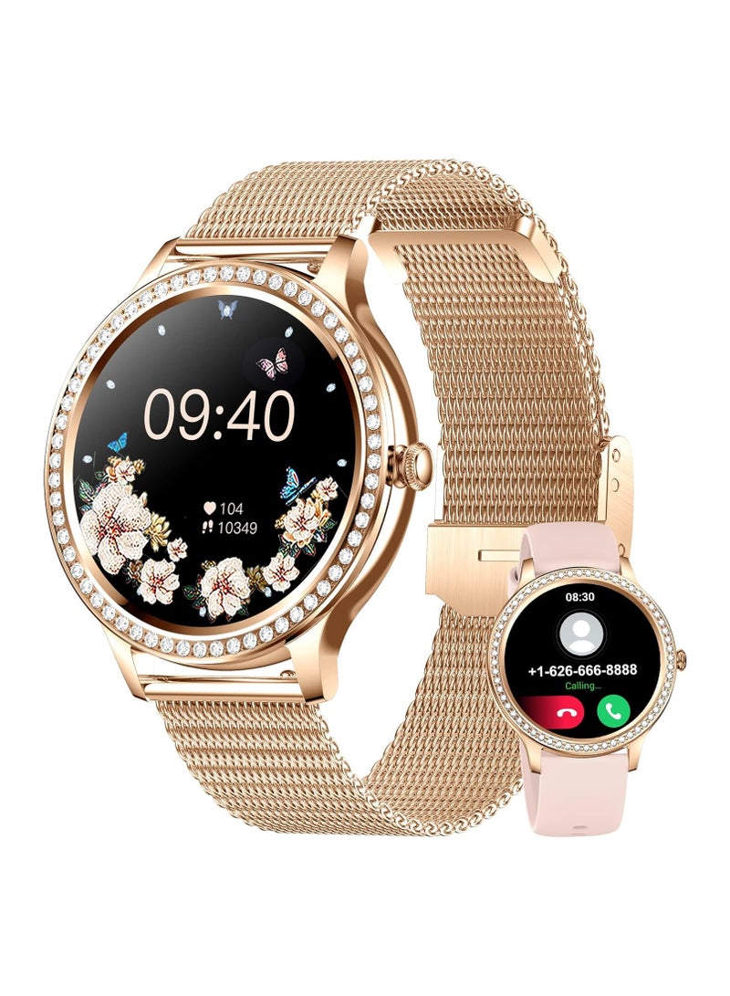 RollsTimi  EmpowerHER: i58 Women's Gold Smartwatch Your Ultimate Fitness and Lifestyle Companion - Image 1