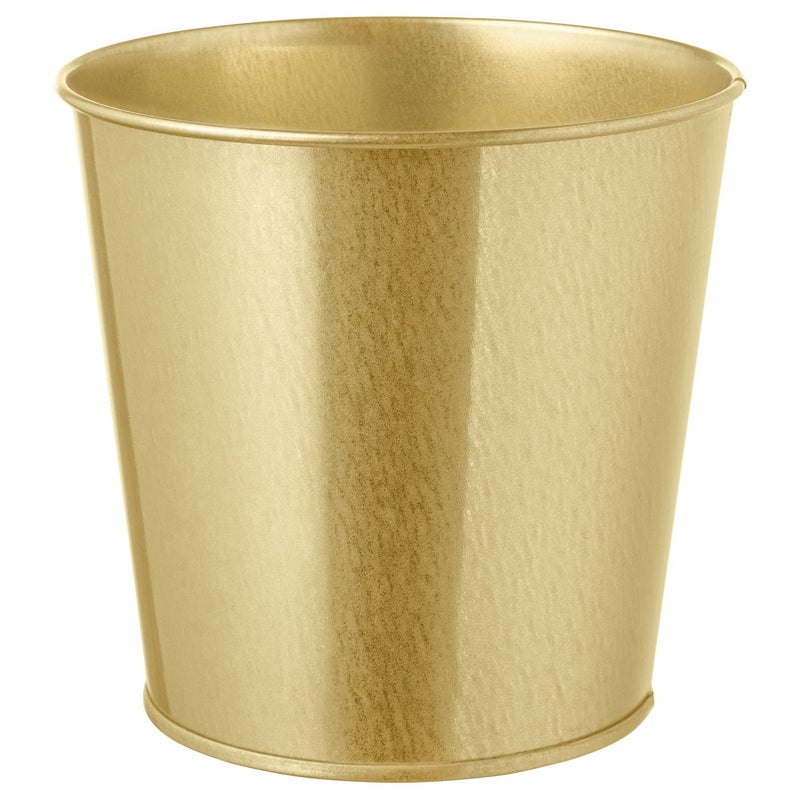 Baitique Plant Pot, Brass-Colour Metal, 12 cm - Image 1