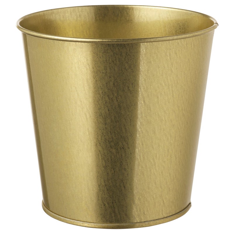 Baitique Plant Pot, Brass-Colour Metal, 12 cm - Image 2