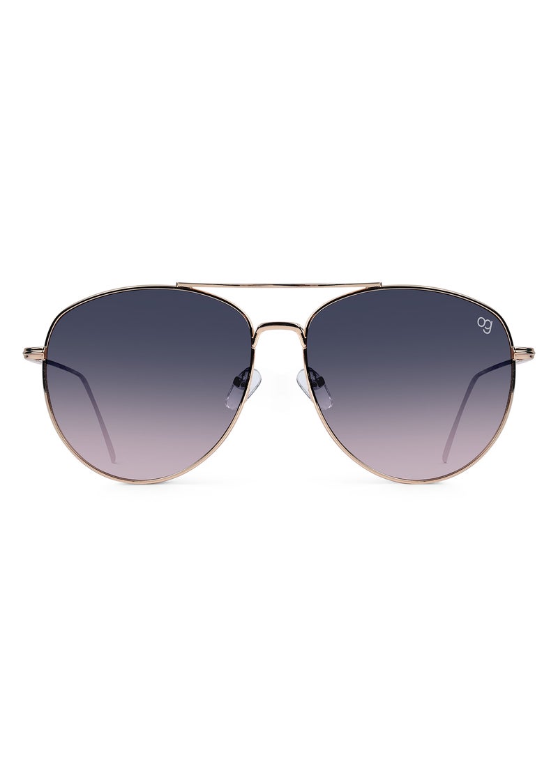 Woggles UV- Protected  Blue Aviator Sunglasses  - Image 3