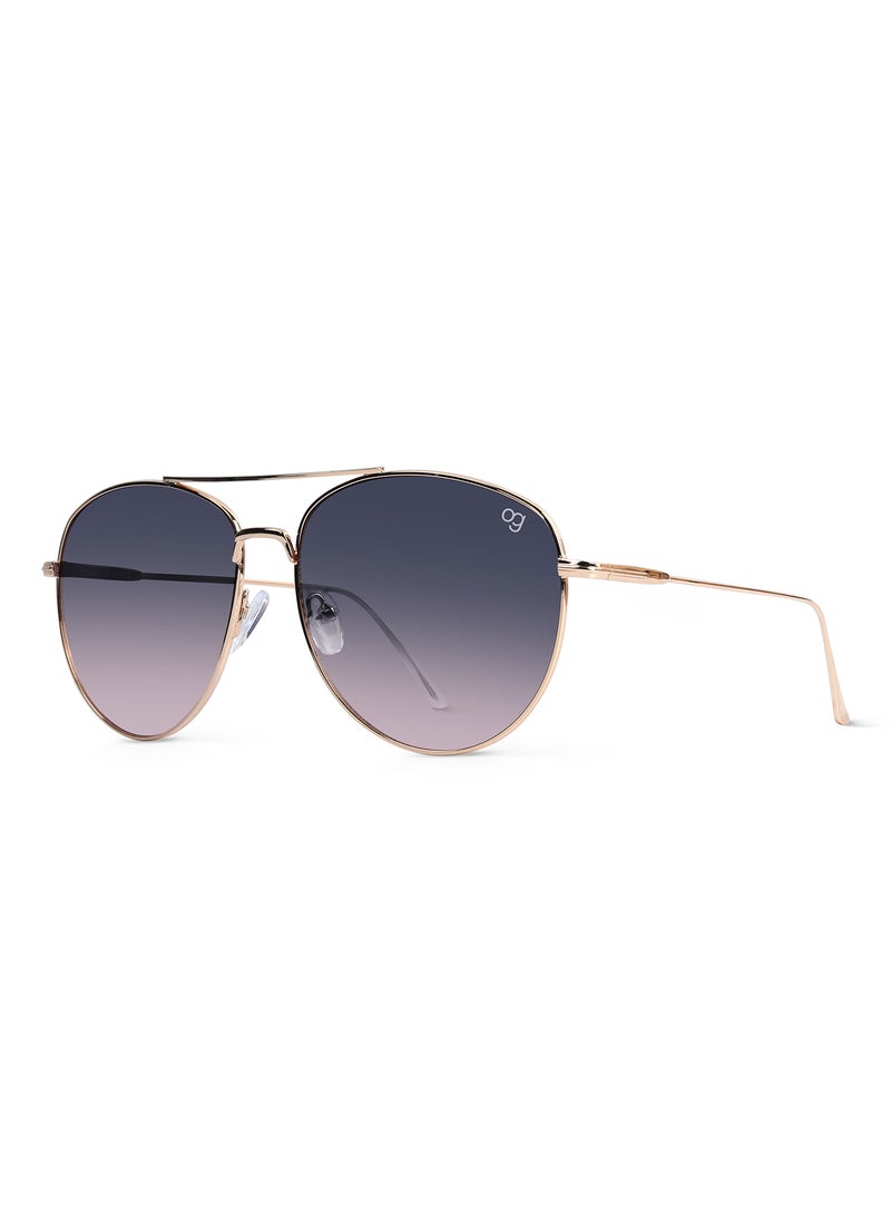 Woggles UV- Protected  Blue Aviator Sunglasses  - Image 4