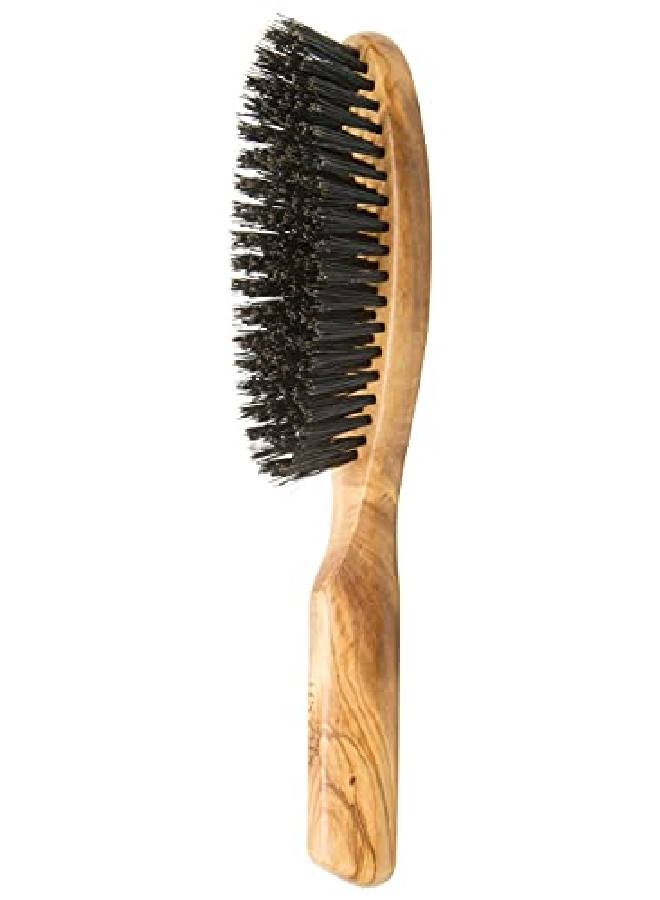 SHASH Everyday 100% Boar Bristle Hair Brush For Men And Women, For Thin To Normal Hair, Help Restore Natural Shine, Smooth Hair, Improve Texture, Exfoliate Scalp, Naturally Conditions And Detangles - Image 4