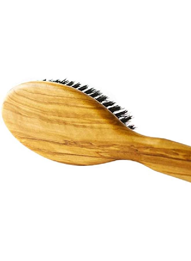 SHASH Everyday 100% Boar Bristle Hair Brush For Men And Women, For Thin To Normal Hair, Help Restore Natural Shine, Smooth Hair, Improve Texture, Exfoliate Scalp, Naturally Conditions And Detangles - Image 5