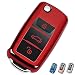 Cacacar Key Fob Cover for VW Premium Soft TPU Full Protection Key Fob Case for VW Jetta Golf Polo MK6 Passat Tiguan Beetle Key Cover red - Image 2