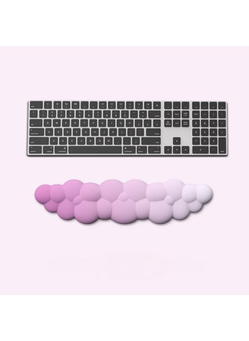 Generic 2-Piece Office Keyboard Cloud Wrist Rest And High Density Memory Silicone Non Slip Base Mouse Pad  - Image 3