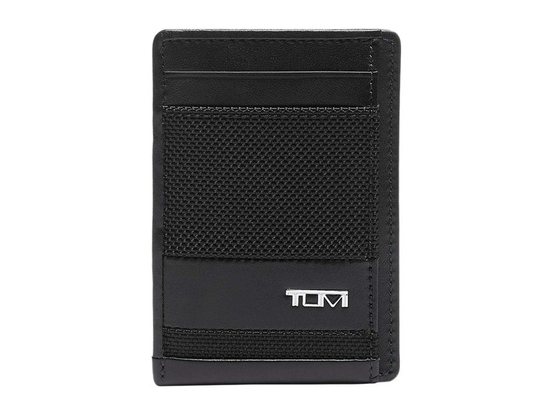 TUMI - Alpha Money Clip Card Case - Credit Card Wallet - Stylish Cash & Money Clip - 2.9" X 4.1" X 0.6" - Black - Image 4