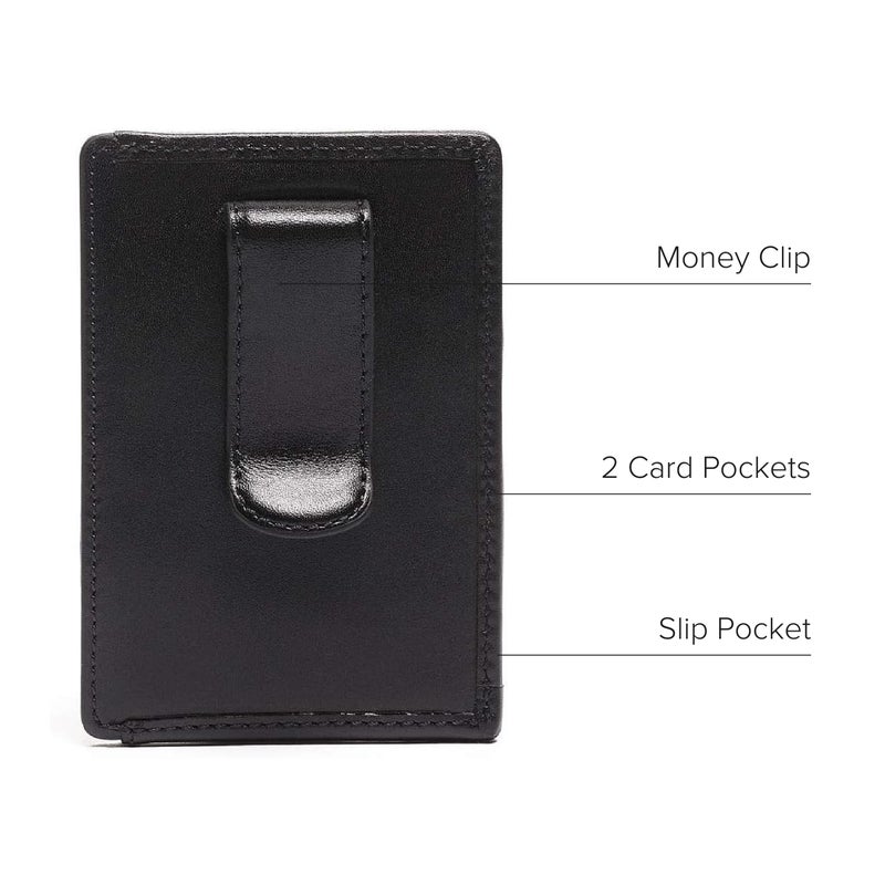 TUMI - Alpha Money Clip Card Case - Credit Card Wallet - Stylish Cash & Money Clip - 2.9" X 4.1" X 0.6" - Black - Image 5