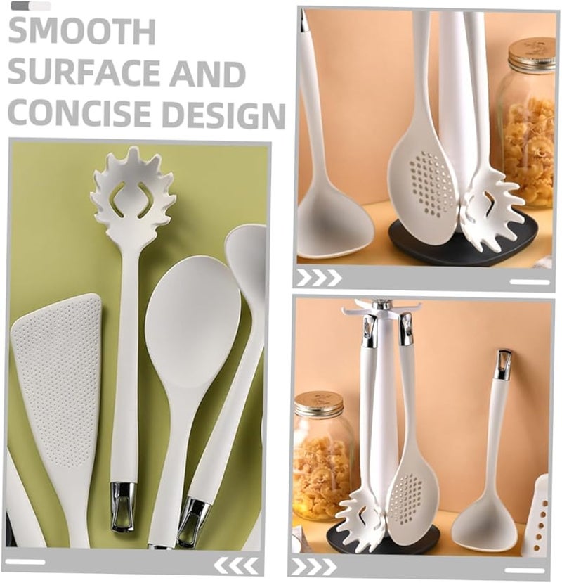Heat Resistant Silicone Pasta Spoon Server Non Stick Kitchen Utensil for Cooking and Serving Spaghetti - Image 4