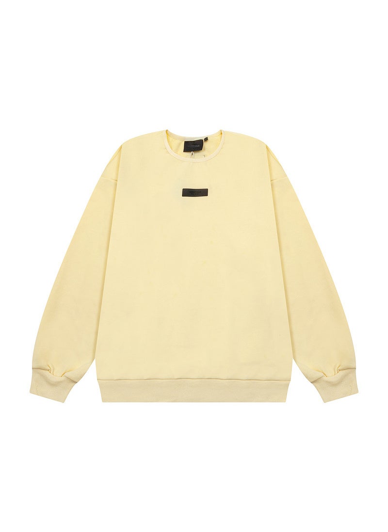 Generic - 2024 Autumn Winter FOG ESSENTIALS 3D Silicone Unisex Sweatshirt ZD2612 Spring Garden Yellow - Image 1