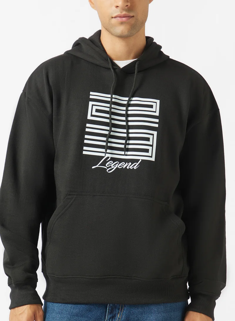 Seventy Five  Graphic Legend Pullover Hoodie for Men | Best Price UAE