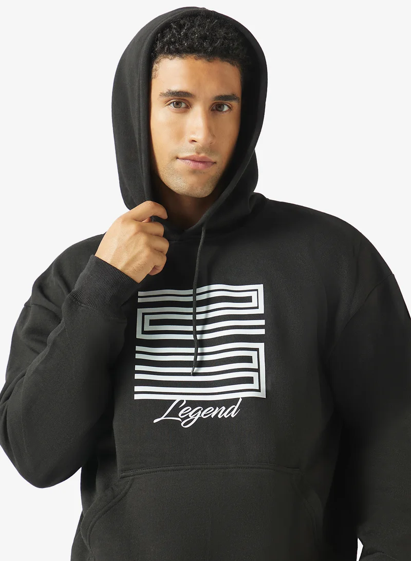 Seventy Five  Graphic Legend Pullover Hoodie for Men | Best Price UAE