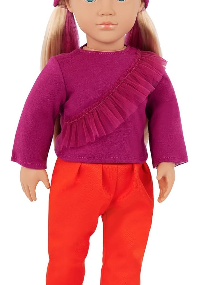 Our Generation دميتنا شاي 18" دمية أزياء بزي ملون - Image 1