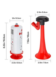 Scrolls Loud Air Horn, Chazcool Handheld Air Horn Loud Noise Maker Safety Boat Car Sports Events Bear Handheld Air Pump Horn Loud Safety Reusable Horn for Boats  - Image 2