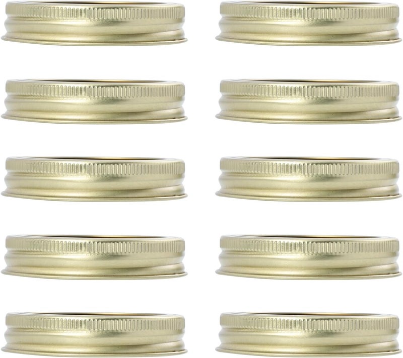 20pcs Mason Jar Lids and Tinplate Sealing Rings for Regular Mouth Canning Jars, Airtight Leak-proof Metal Covers for Food Storage and Preservation - Image 1