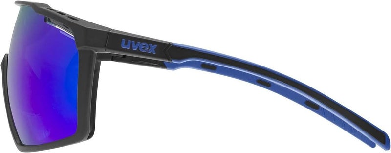 UVEX SUNGLASSES MTN PERFORM - BLACK- BLUE MATT/MIROR BLUE - Image 3