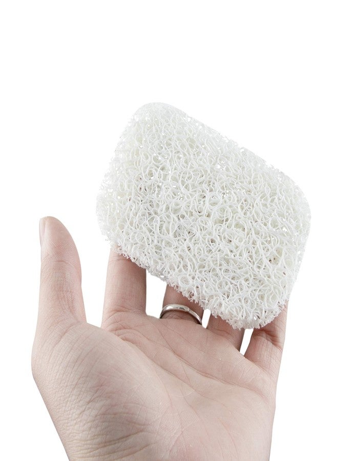 Snowkingdom 4 Pack White Soap Saver Holder for Bar Soap Shower Bathroom Dish Self Draining Lift Pad Porous Construction air circulate 2.9" x 4.5" PVC Non-BPA Non-Slip Durable - Image 2