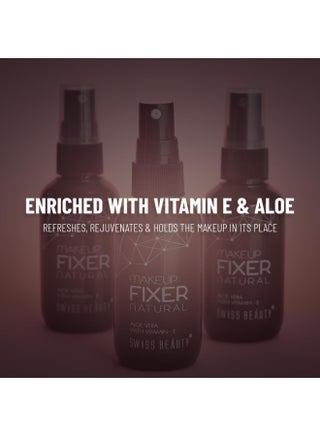 Swiss Beauty Natural Makeup Fixer | Natural Dewy Finish | With Vitamin E and Aloe Vera | Long-Lasting | Hydrating & Refreshing Setting Spray | 70 ml - view 4