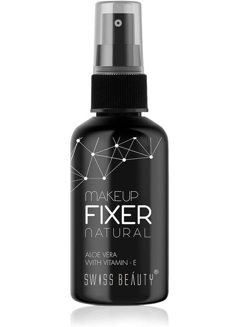 Swiss Beauty Natural Makeup Fixer | Natural Dewy Finish | With Vitamin E and Aloe Vera | Long-Lasting | Hydrating & Refreshing Setting Spray | 70 ml