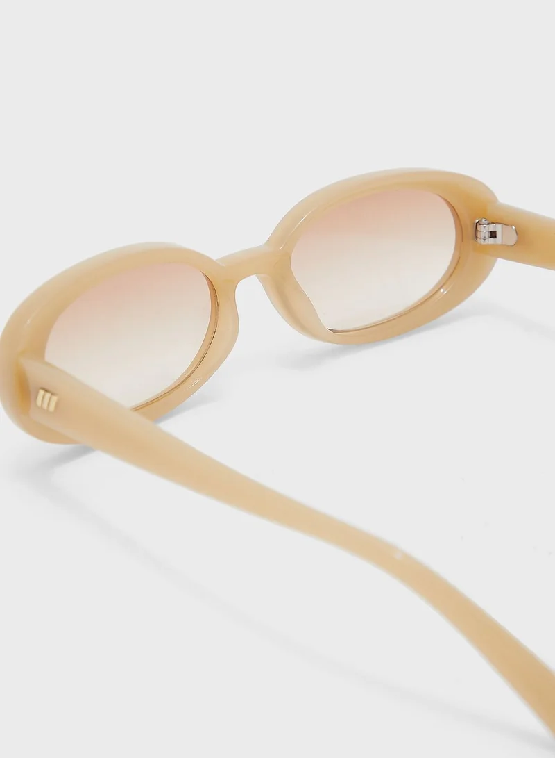 Le Specs Oval Shape Sunglasses