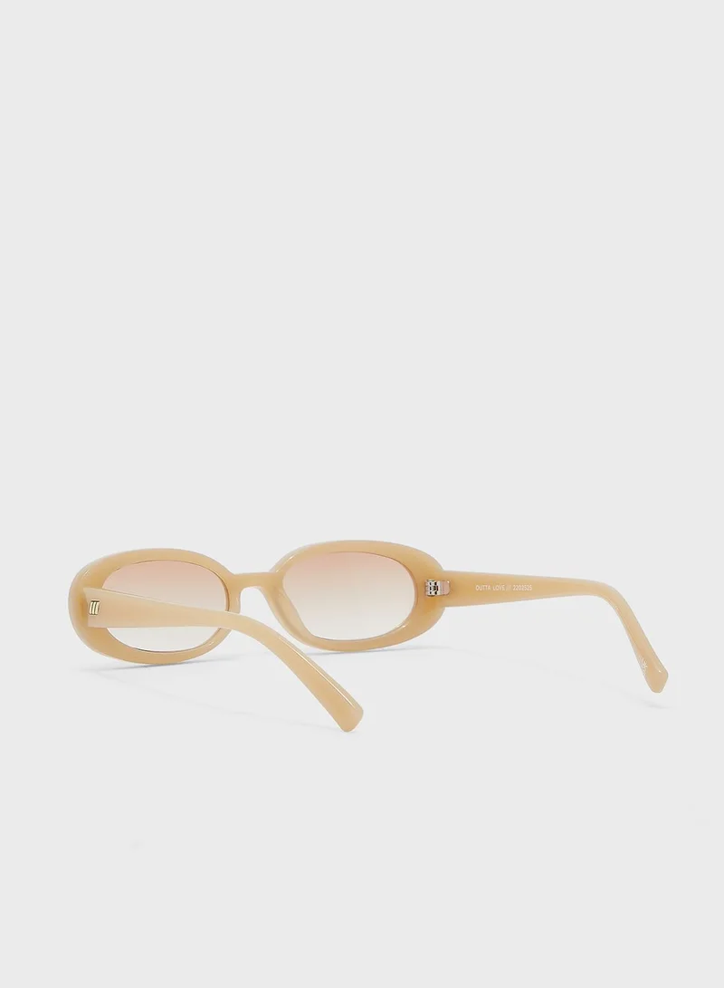 Le Specs Oval Shape Sunglasses