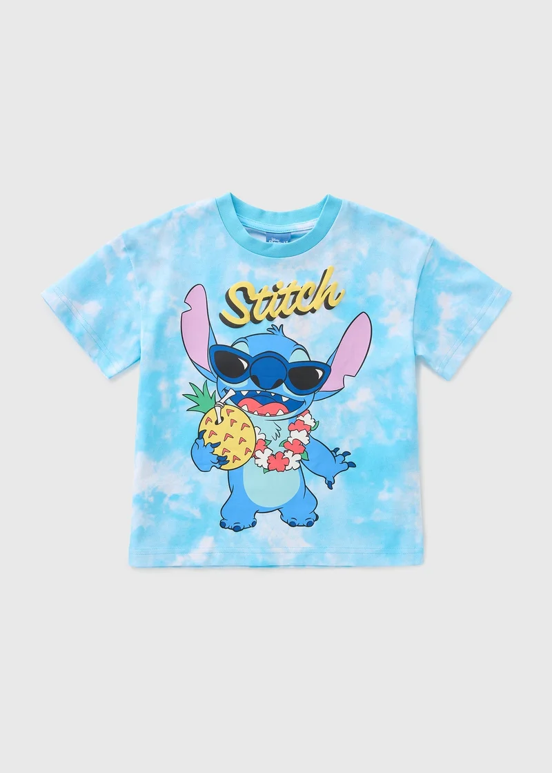 Matalan Boys Blue Stitch Tie Dye T-Shirt