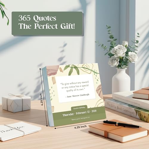 Eterna Goods 2026 Motivational Calendar Includes 365 Positive Quotes and Affirmations Enjoy a Whole Year of Inspirational Quotes Phrases Affirmations for Success Happiness Personal Growth - Image 3