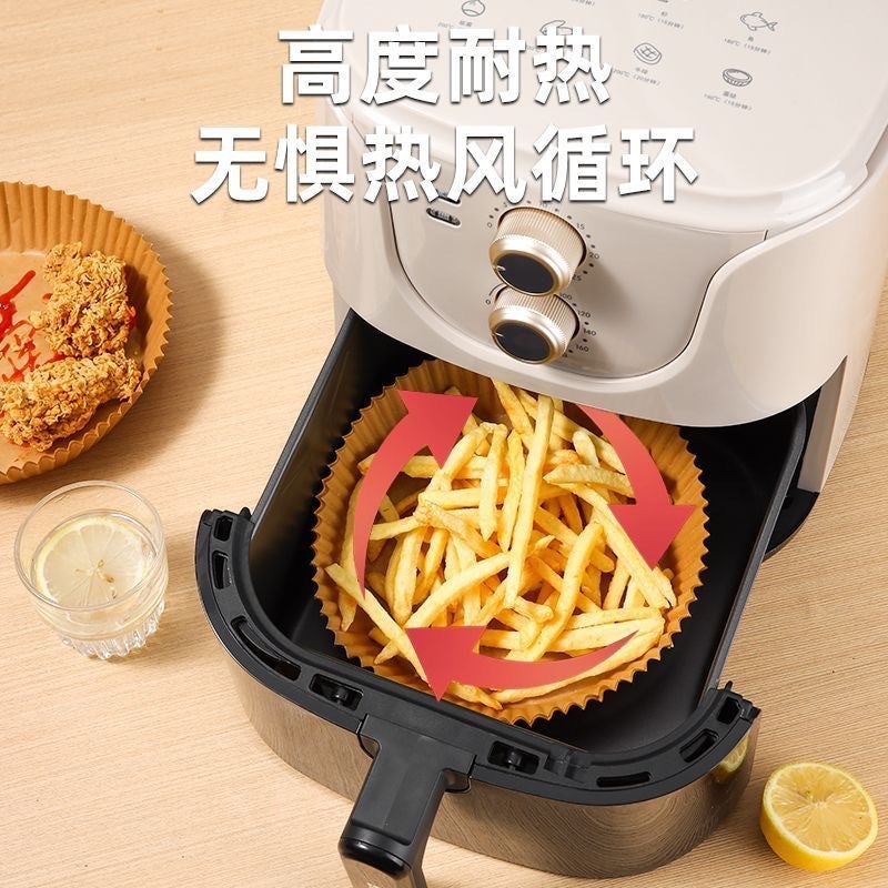 Air Fryer Paper Silicone Oil Paper Food Grade Baking Paper Tray Oil-Proof Leak-Proof Oil-Proof Paper Disposable Fryer Paper - Image 3