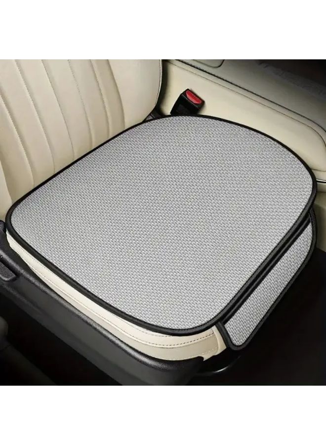 Grey Non Slip Wear Resistant Breathable Car Seat Covers With Storage Pockets - Image 2