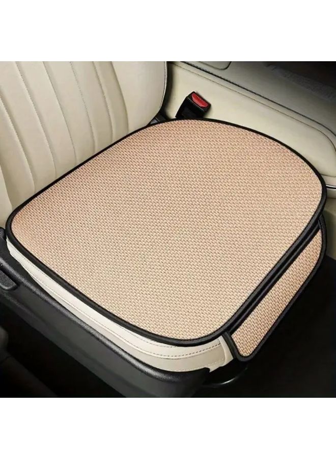 Grey Non Slip Wear Resistant Breathable Car Seat Covers With Storage Pockets - Image 3