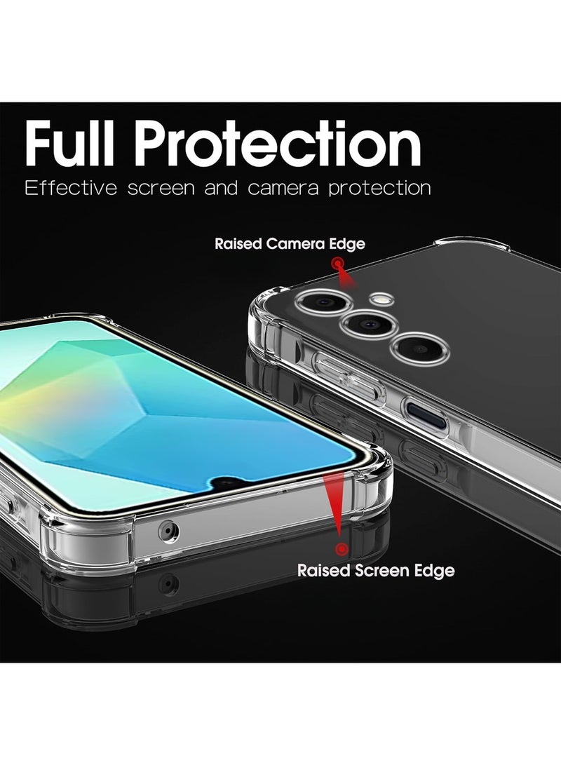 Techie Samsung Galaxy A16 2024 TPU Bumper Corner Case with Camera Lens Protection Transparent Protective Back Cover - Image 5