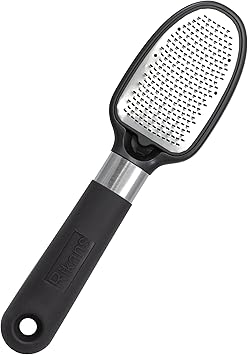 Rikans Foot File Foot Rasp Callus Remover Dead Skin Remover Double Sided Foot Scrubber Foot Care Pedicure Tool to Remove Hard Skin Can Be Used Wet or Dry Skin Surgical Grade Stainless Steel File - Image 1