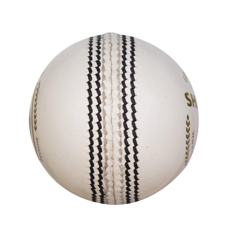 SG Shield 20 White Cricket Leather Ball - Image 4
