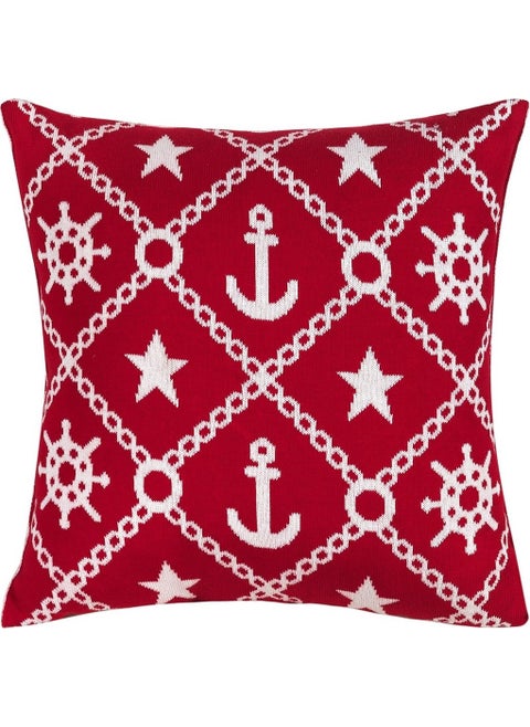 Marine Pattern Knitwear Throw Pillow Cover