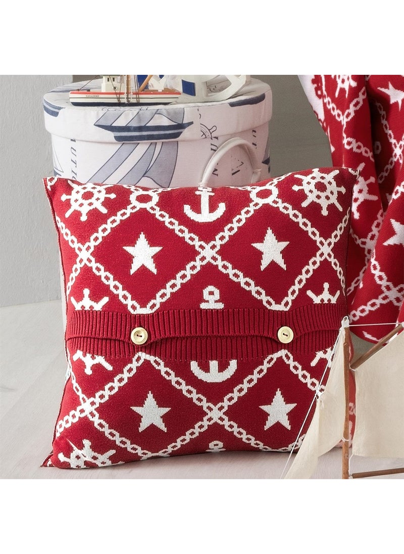 Miespiga Marine Pattern Knitwear Throw Pillow Cover  - Image 2